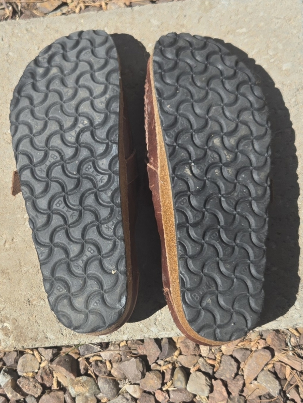 Birkenstock Buckley Brown Leather Slip-On Buckle Shoes - Picture 3 of 8